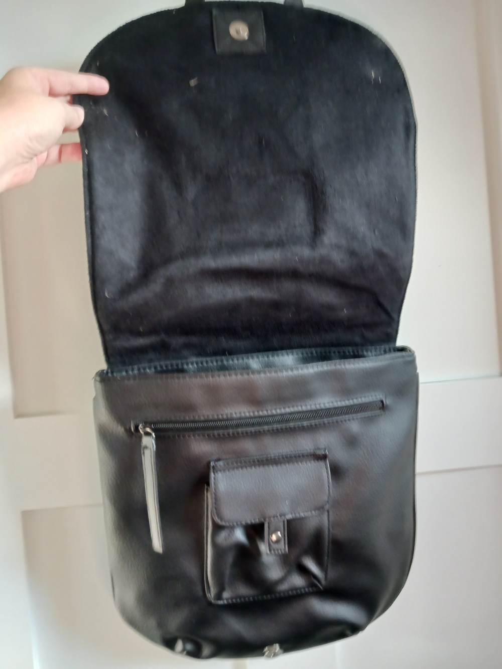 Black Embossed Skull Crossbody Bag - Picture 4 of 7